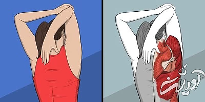 رفع خستگی این تمرینات کششی, تمرینات کششی برای گردن